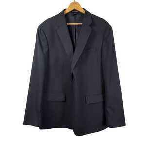 Banana Republic Slim Fit Navy Blue Nailhead 2 Button Blazer Suit Jacket Mens 46R